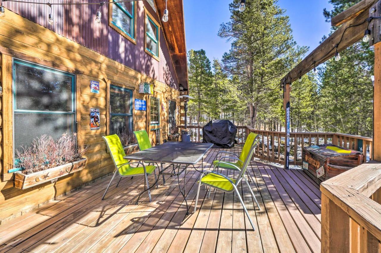 Secluded Black Hawk Log Cabin With Fire Pit! ภายนอก รูปภาพ